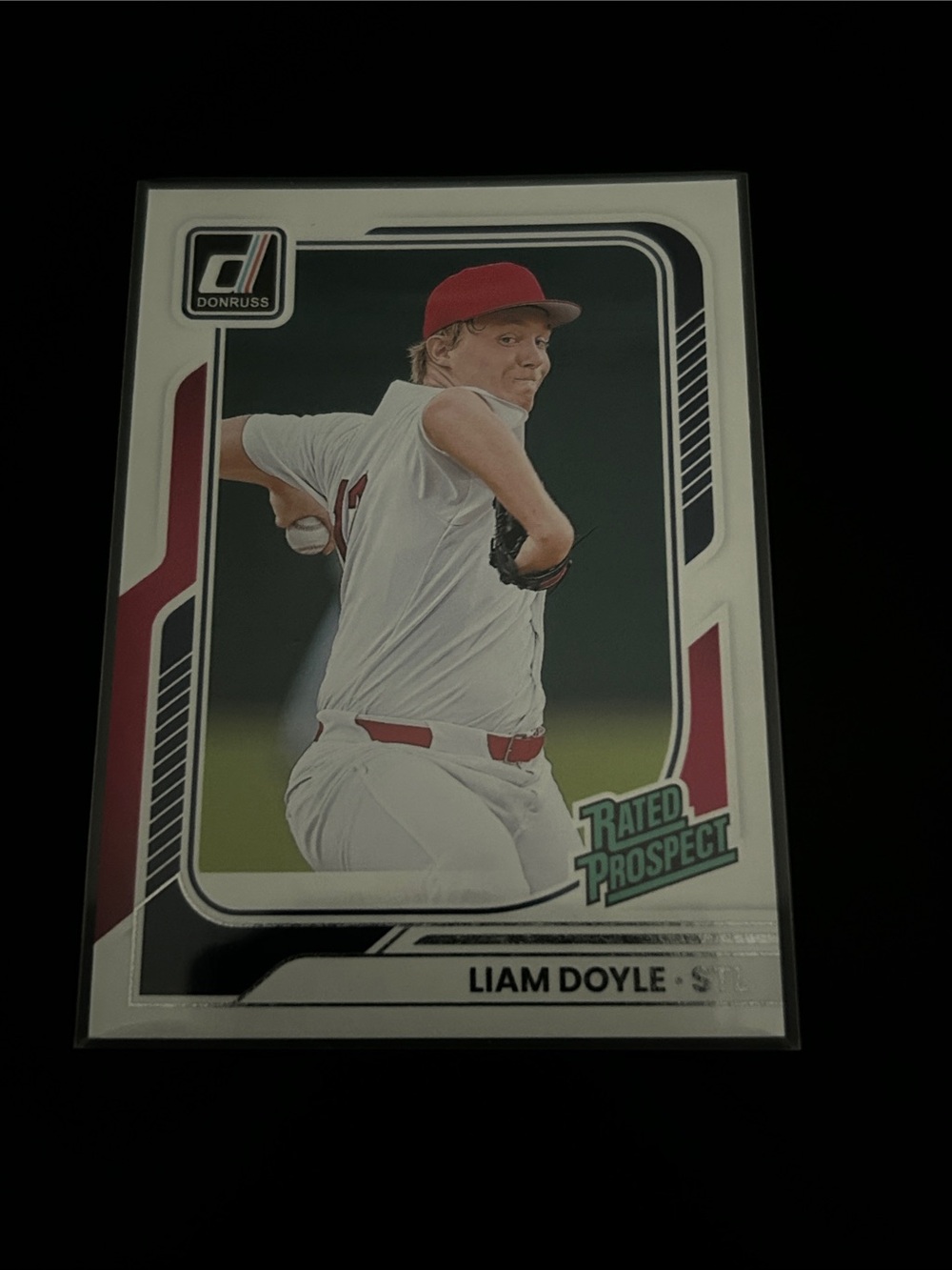 Donruss Liam Doyle Rated Prospect Baseball Card - St. Louis Cardinals